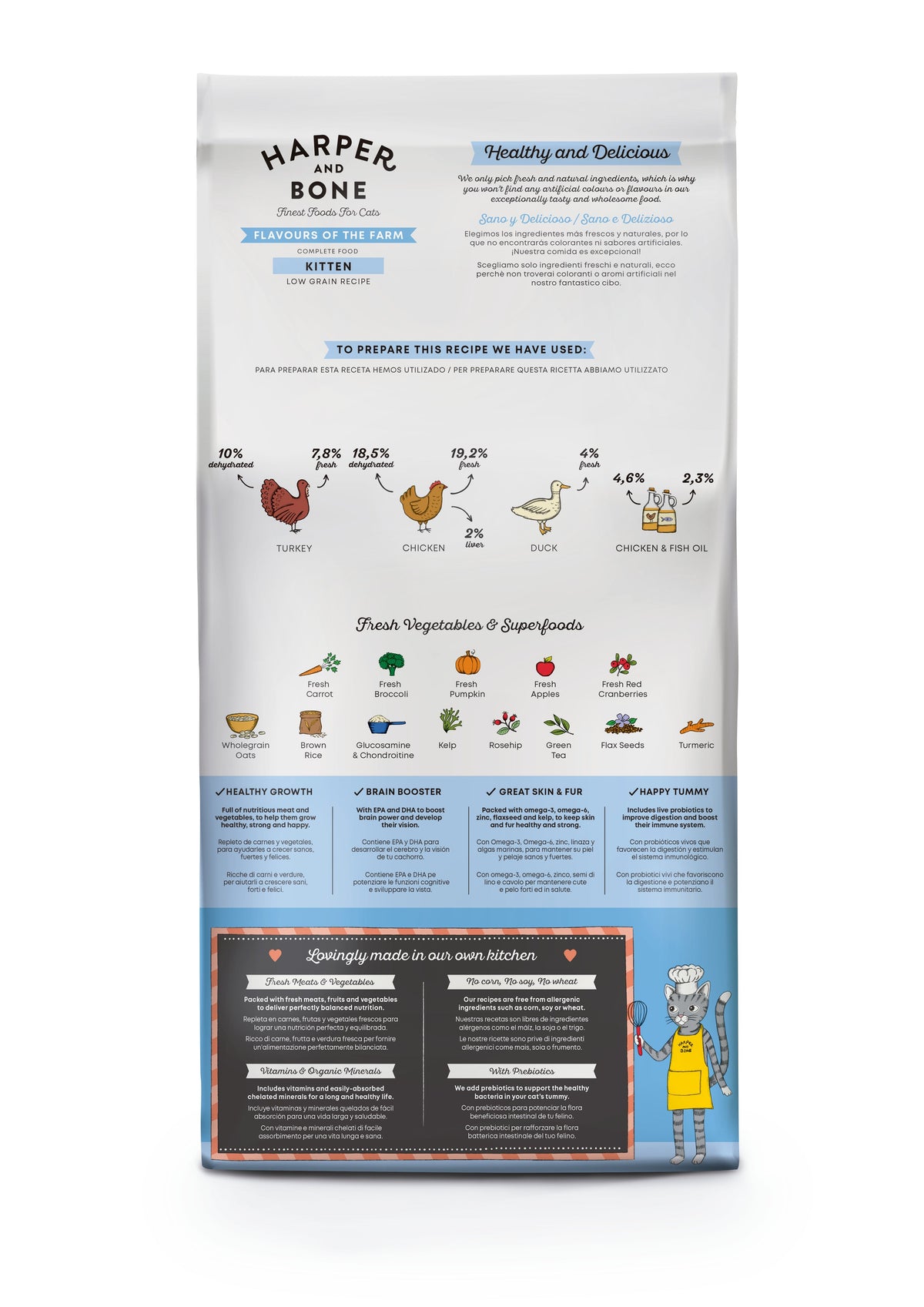 Kitten - Flavours of the farm - Anatra, pollo e tacchino