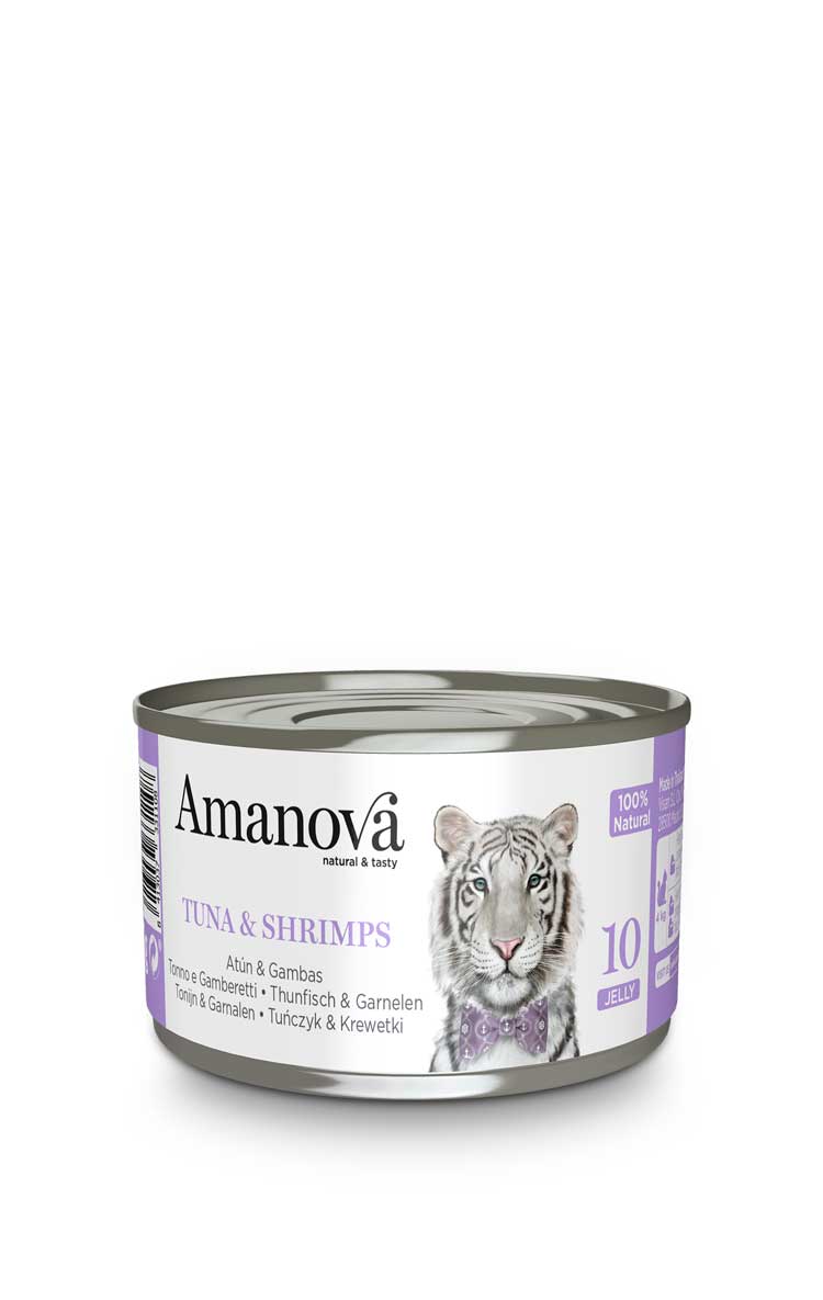 10 In gelatina - Tonno & gamberetti - 4 x 70g