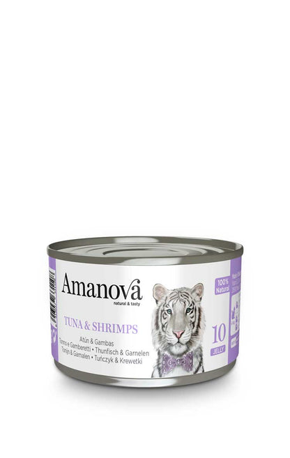 10 In gelatina - Tonno & gamberetti - 4 x 70g