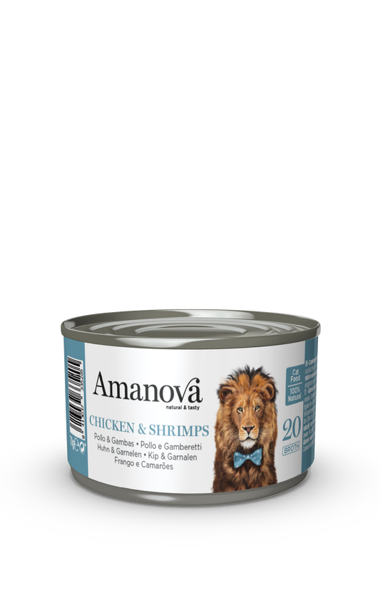 20 In brodo - Pollo e Gamberi - 4 x 70g