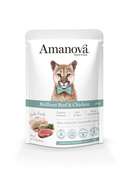 Brilliant Beef & Chicken - Vitello e Pollo fresco in umido - 12x85g
