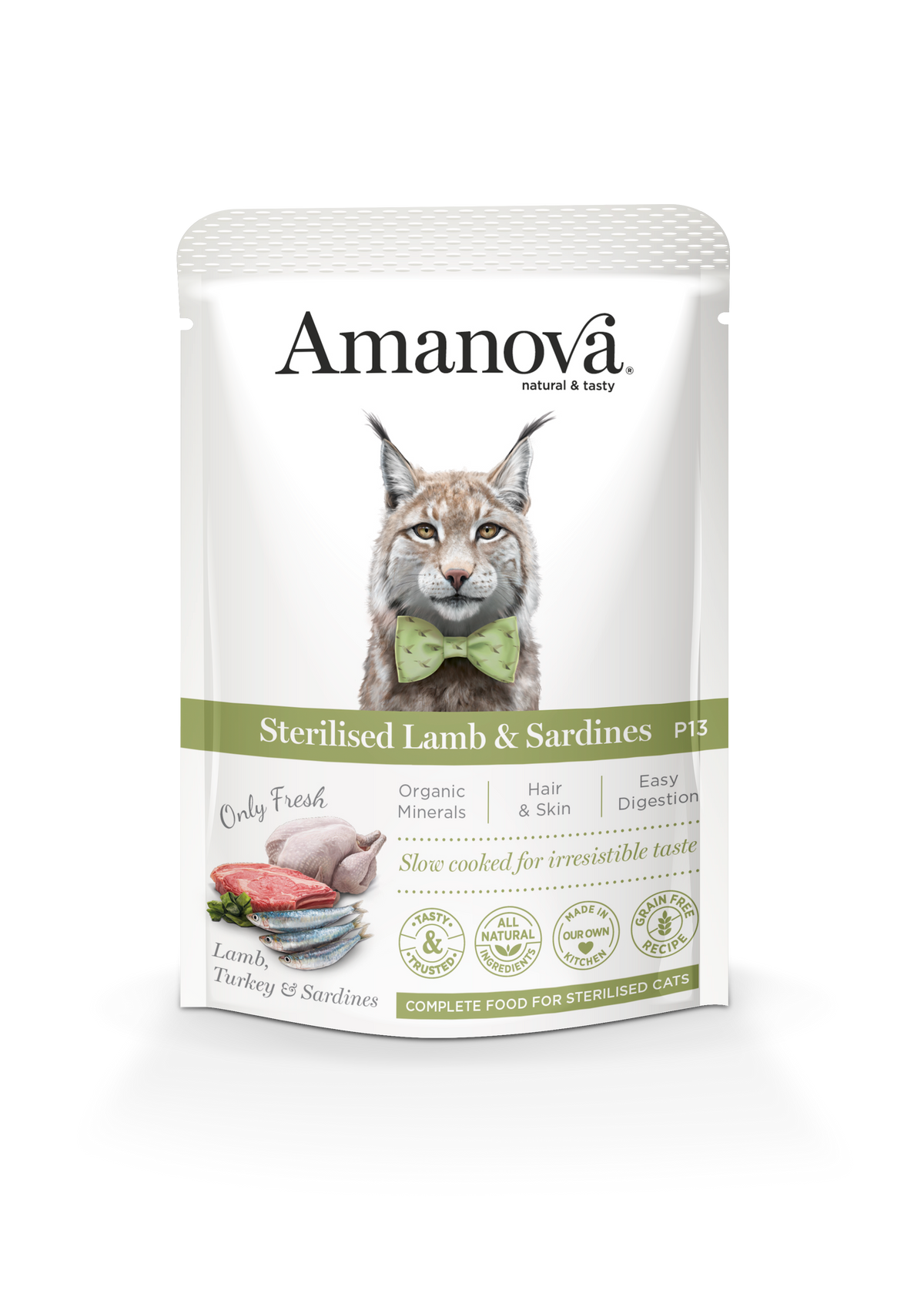 Sterilised Lamb & Sardines - Agnello e sardine fresche in umido - 12x85g