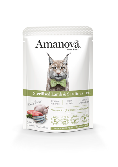 Sterilised Lamb & Sardines - Agnello e sardine fresche in umido - 12x85g