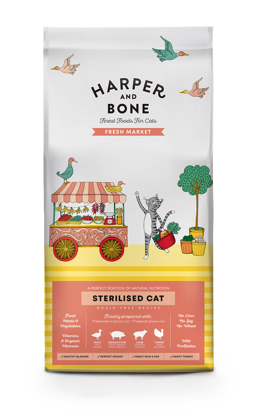 Sterilised cat - Fresh market - Anatra, maiale, agnello e tacchino