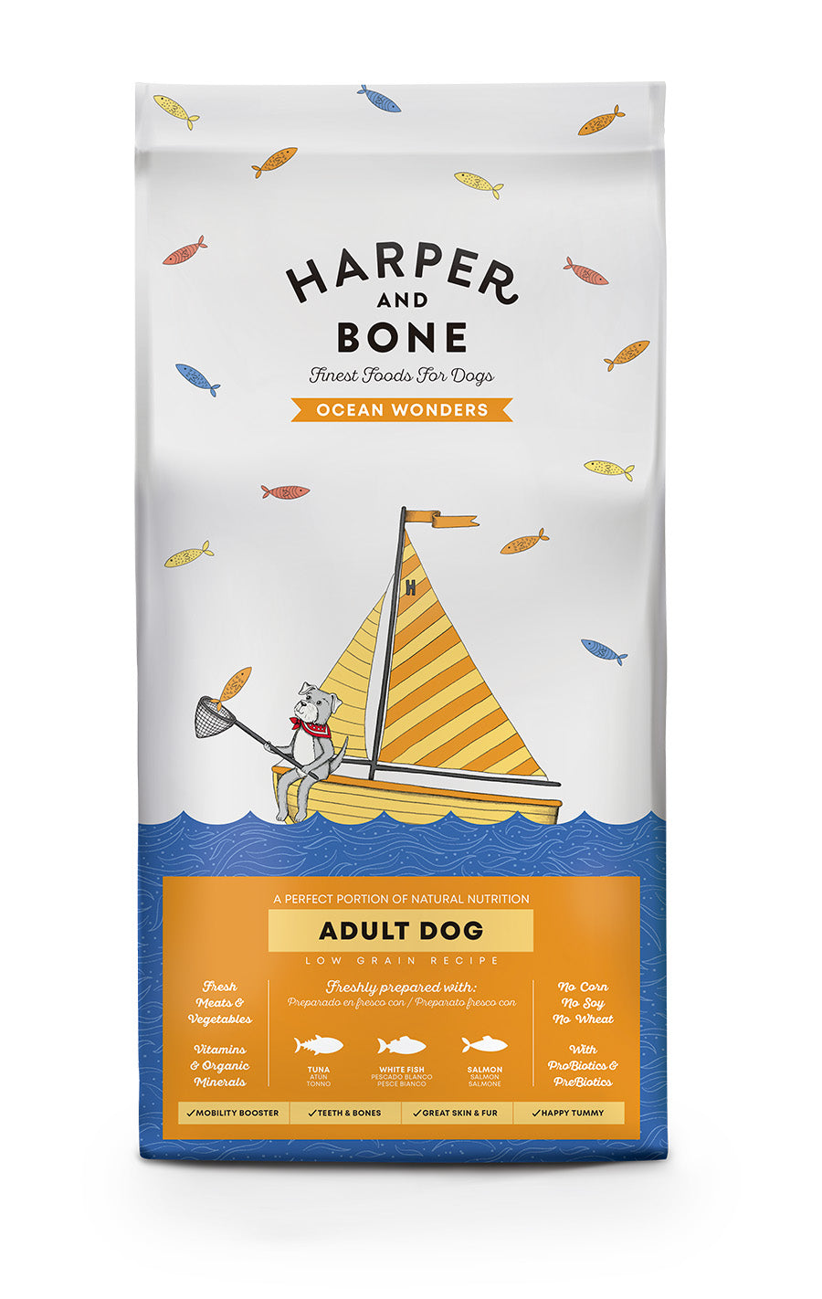 Adult dog - Ocean wonders - Tonno, pesce e salmone